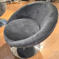 modern gray velvet swivel accent chair (many)