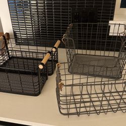 Metal Storage Organization Bins 