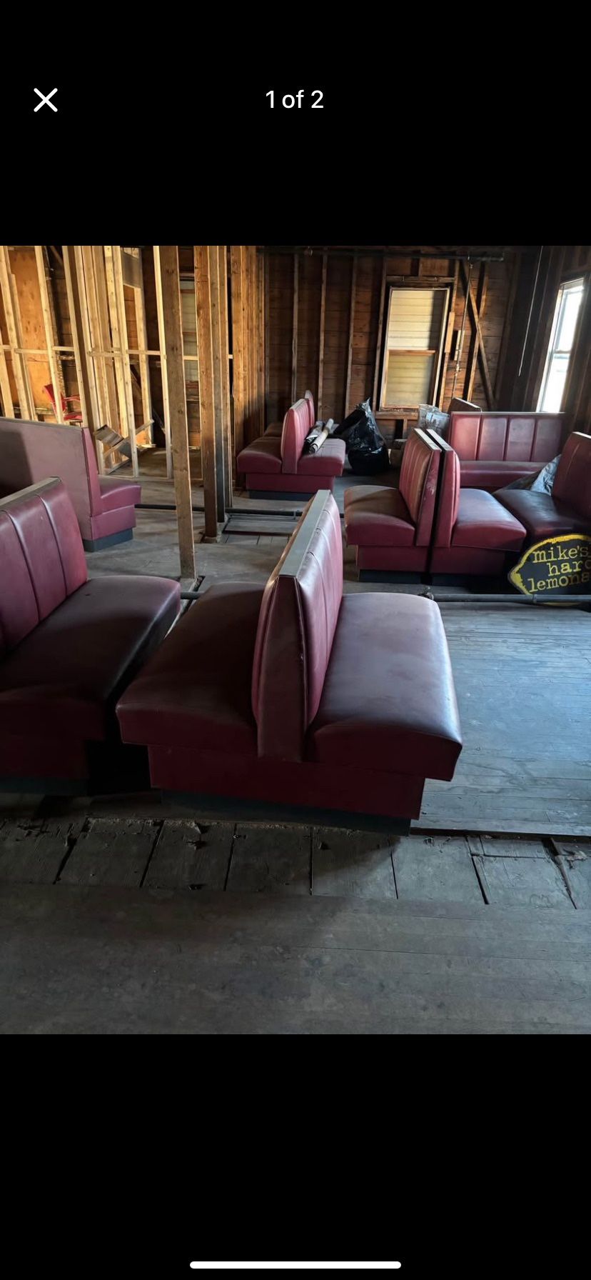 Commercial restaurant booths