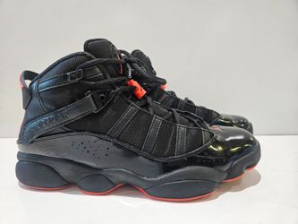 Air Jordan 6 Rings Black Infrared 2021 Basketball Shoes Men's Size 11.5 322992-066
