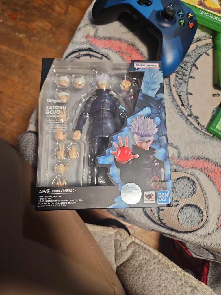 Bandai S.H.Figuarts Satoru Gojo Jujutsu Kaisen 0 Movie Action Figure.