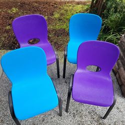 Kids Lifetime Chairs 2 (Blue Only Available) for $30