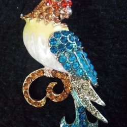 Large Exotic Bird BJ Necklace