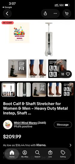 A Boot and Calf stretcher