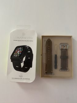 Apple Watch Band , Silicone and Leather