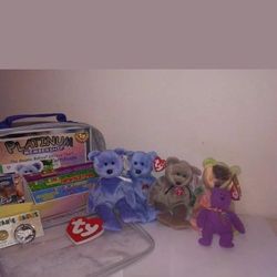 TY Beanie Babies Platinum Membership 1999 Clubby II-Peace,Signature-Bear Collect