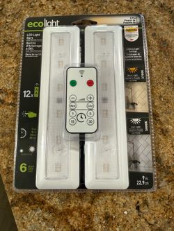 Ecolight 2-Pack 9-inch LED Light Bars with Remote Control (5 AVAILABLE)