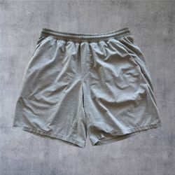 Lululemon Men's Pace Breaker Linerless Shorts XL Heathered Gray 9” Running Gym