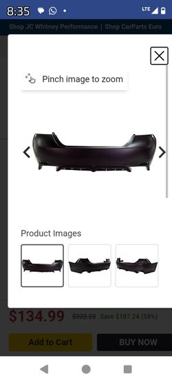 2018 through 2024 Toyota Camry rear bumper cover for the hybrid and the gas model