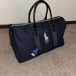 Deep Blue Polo Duffle Bag 