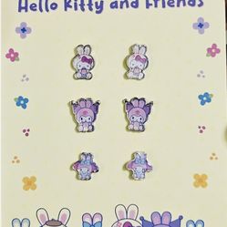 Adorable! EASTER 🐣🎀 🌼HELLO KITTY & FRIENDS®️🌼 🎀🐣 3 pair Earring set $6 each or 2 for $10!