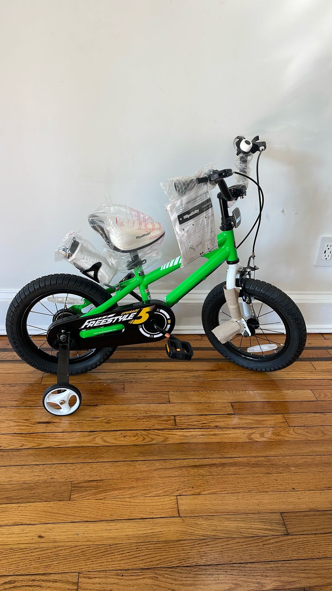 Royal Baby 14” Wheel Green Bicycle (brand New)