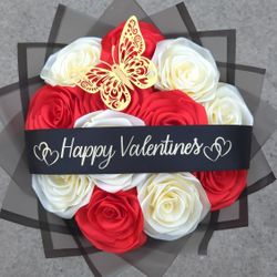 Happy Valentines Bouquet Eternal Roses Rosas Eternas Ramo San Valentin 