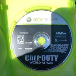 Cod World At War Xbox 360