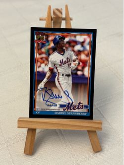 Topps Darryl Strawberry Auto Black /10 METS