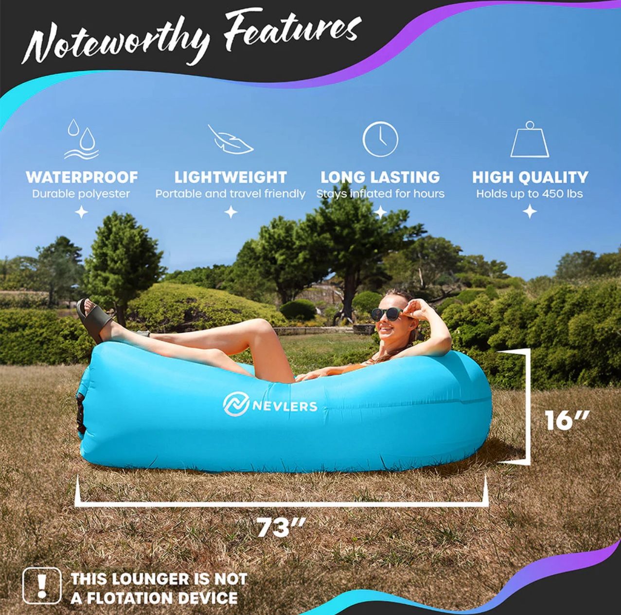 Nevlers Inflatable Lounger