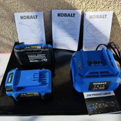 Kobalt 24 - Volt 2 -Pack Lithium ( 2 Ah 4 Ah Battery Kit)