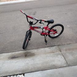 A Red And Black Bike 