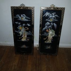 Beautiful asian wall plaques  , will  fit any decor