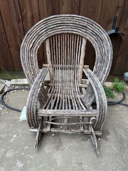 Rustic Twig Branch Rocking Chair