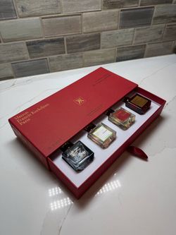 Maison Francis Kurkdjian Paris Miniature Perfume Set of 4 Spray Bottles Red Box