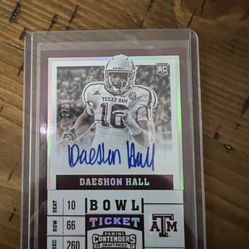 Daeshon Hall /99 Rookie Autograph