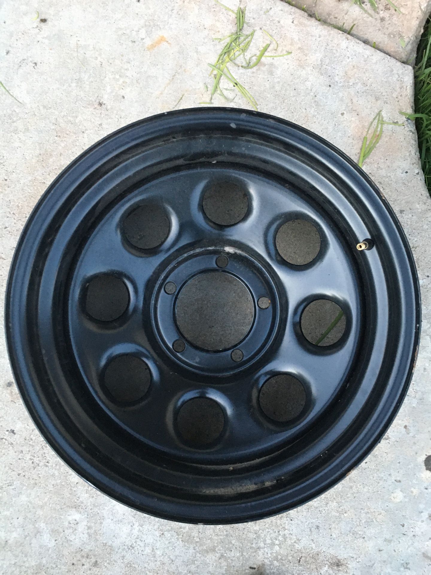Black 17x9 steel wheel for Jeep 5x5.5