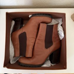 Coach Leather Brown Boots