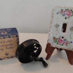 VINTAGE FACE PLATE & RUG CUTTER