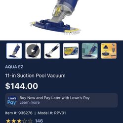 Rechargeable Pool Vacuum