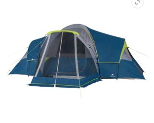Ozark Trail 10-Person Dome Tent with Screen Porch, 3-Room Family Camping Tent