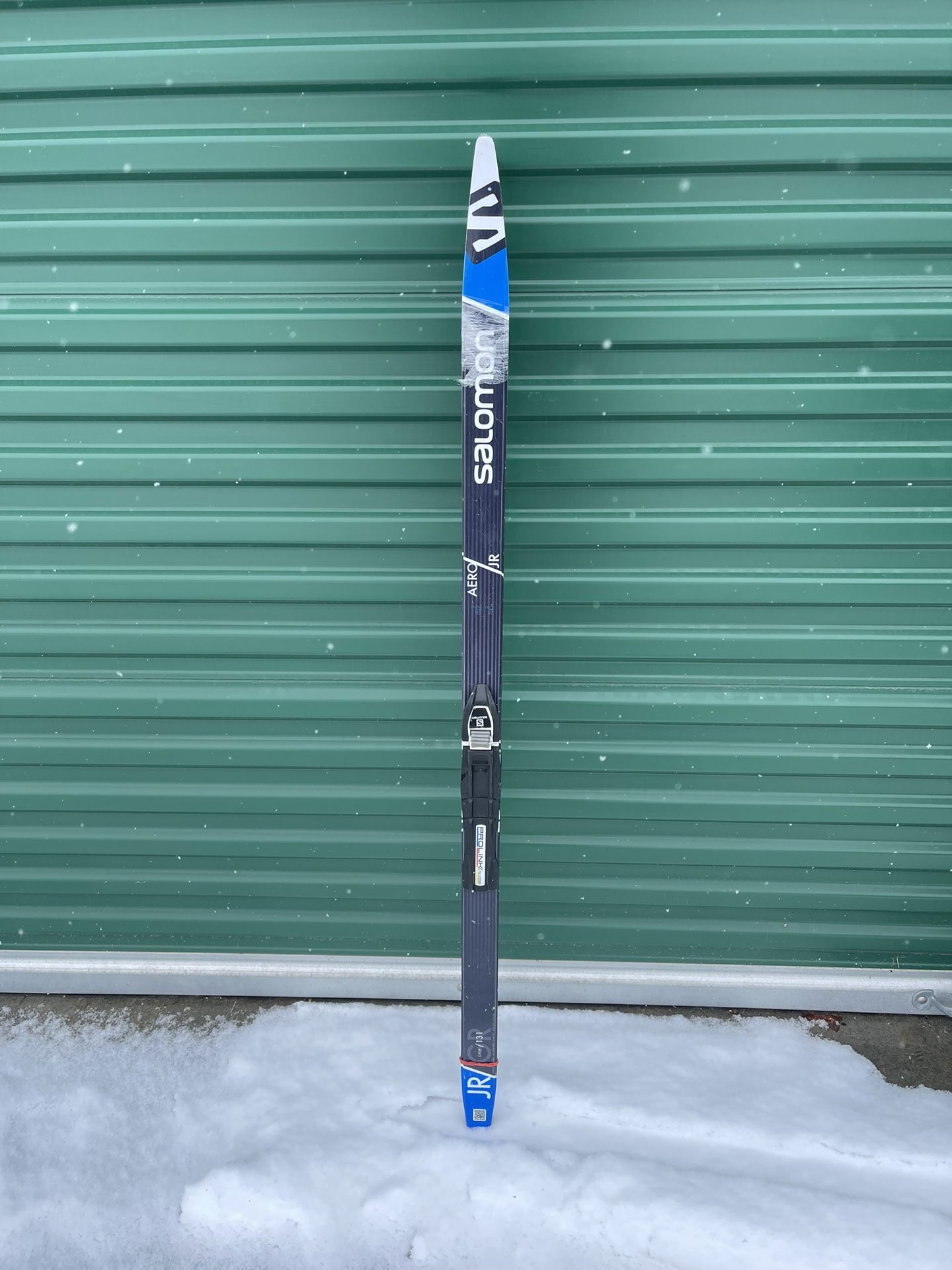 Salomon 131cm Aero JR Grip XC Cross Country Skis w/ ProLink Bindings