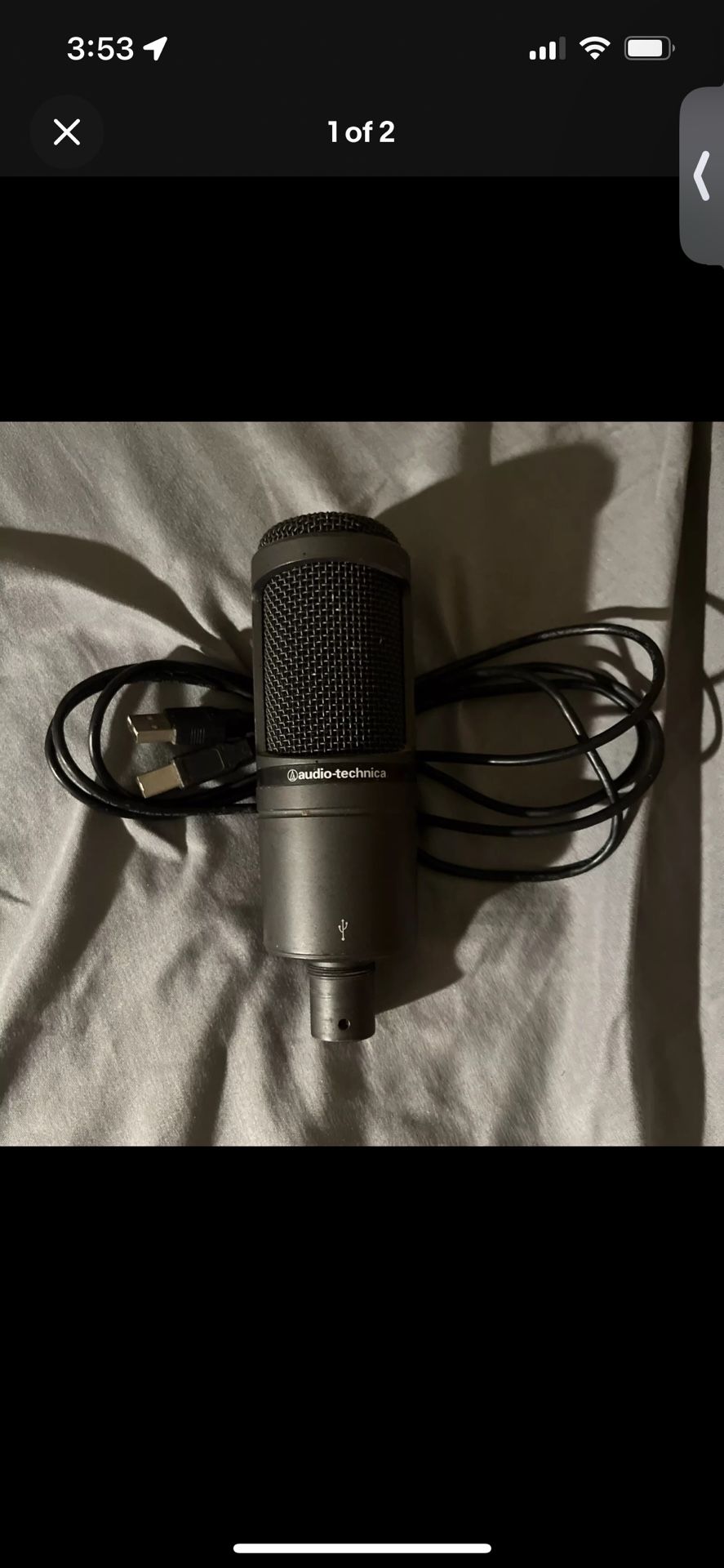 Audio Technica AT2020 Condenser Microphone
