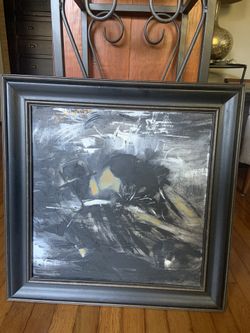 Framed Abstract Oil Painting