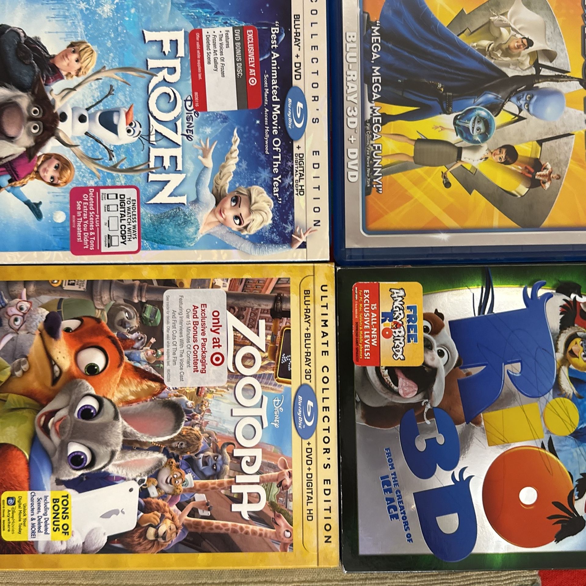 Best Animation Disney Blu-ray DVD Movie Collection for Sale in