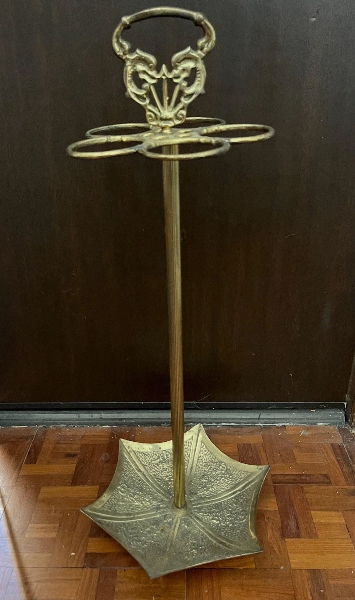 Vintage Brass Umbrella Stand
