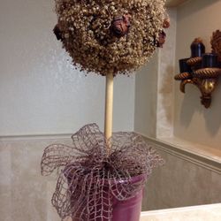 HOME DECOR 18” Tall Round Artificial Topiary 