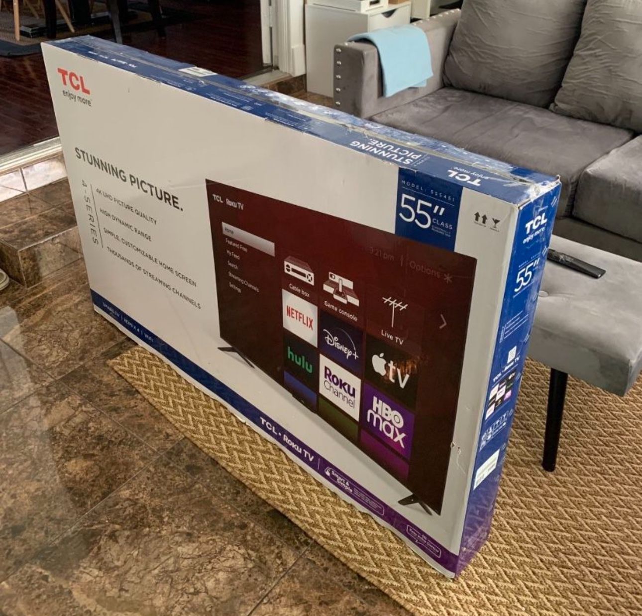 55” TCL Smart 4k Roku LED Tv