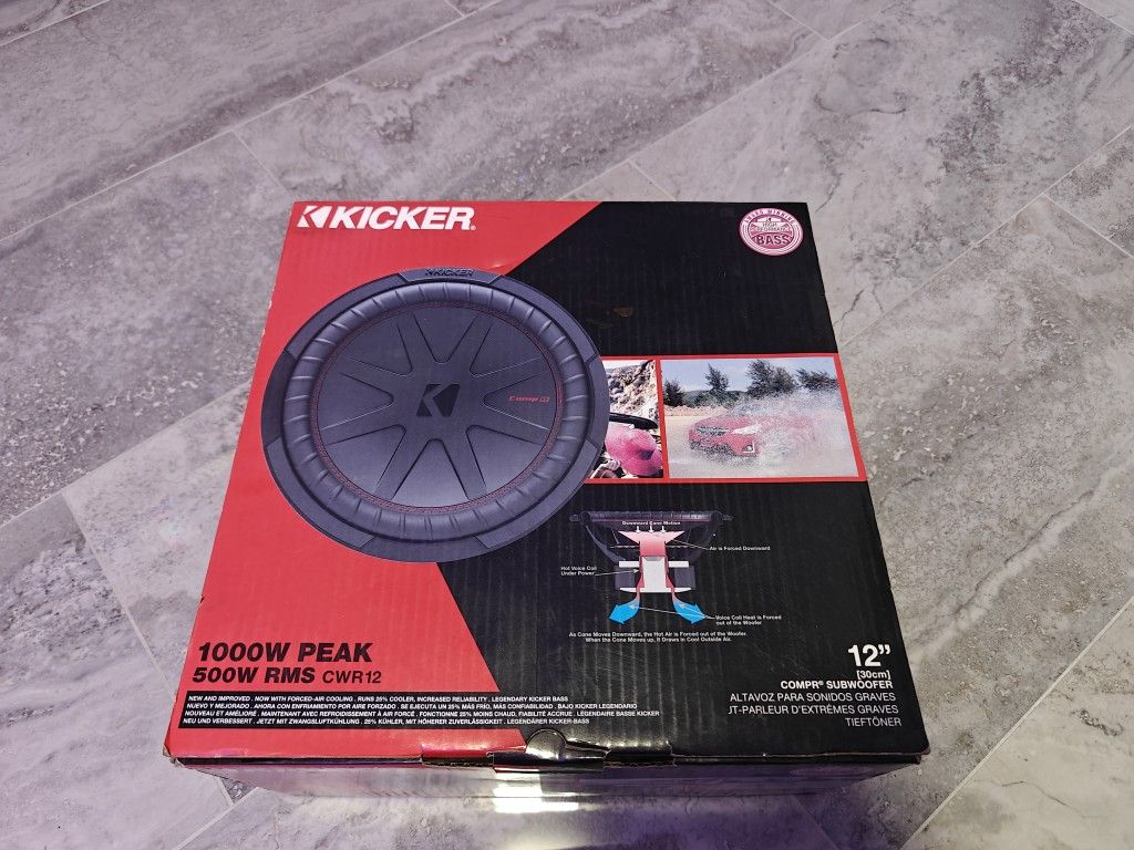 BRAND NEW Kicker CompR 12" Subwoofer