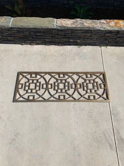 Gold Metal Wall Piece 50”x18”