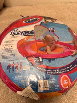 SwimWays Baby Spring Float, Sun Canopy version