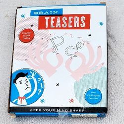 Brain Teasers Keep Your Mind Sharp 4 Puzzles Stimulates Logical Thinking new