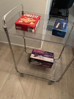 Clear Bar/Craft Cart