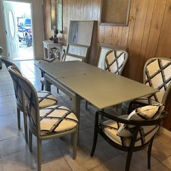 Dining room table with chairs