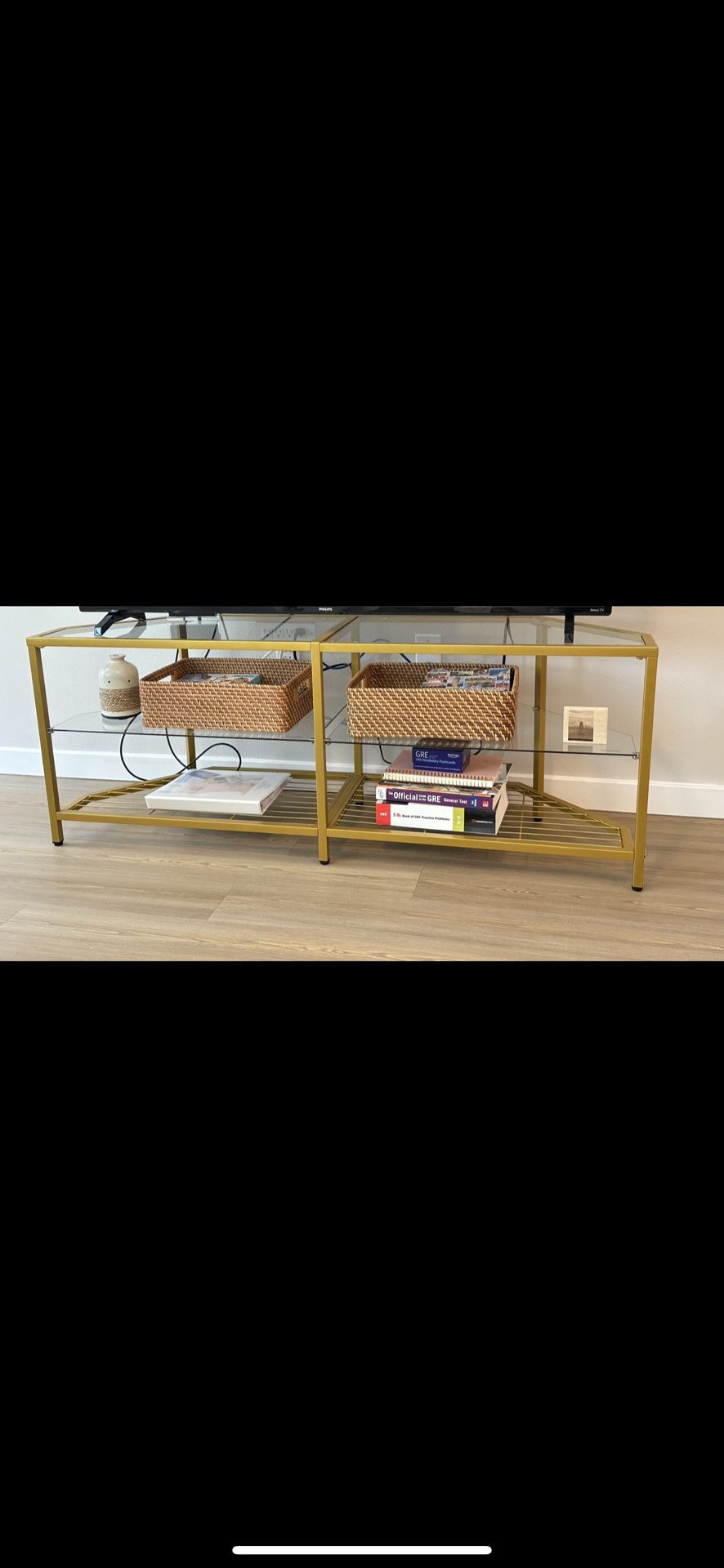 Gold TV Stand