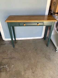 Wood Console Table with Drawer
