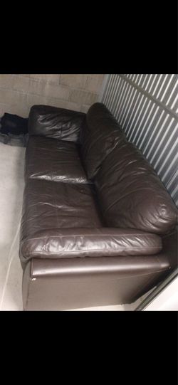 Leather couch obo $130