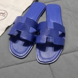 Hermes Midnight Blue Woman's Sandals