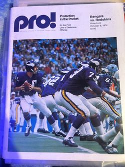 Bengals vs. Redskins program-Oct. 6, 1974