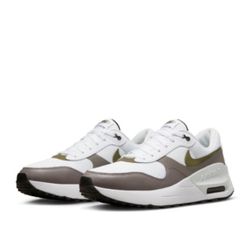 Nike Air Max SYSTM "White/Black/Flat Pewter/Medium Olive" Men's Shoe 13